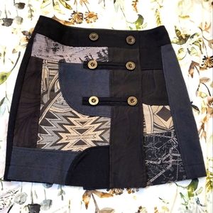 Desigual skirt abstract design adjustable size